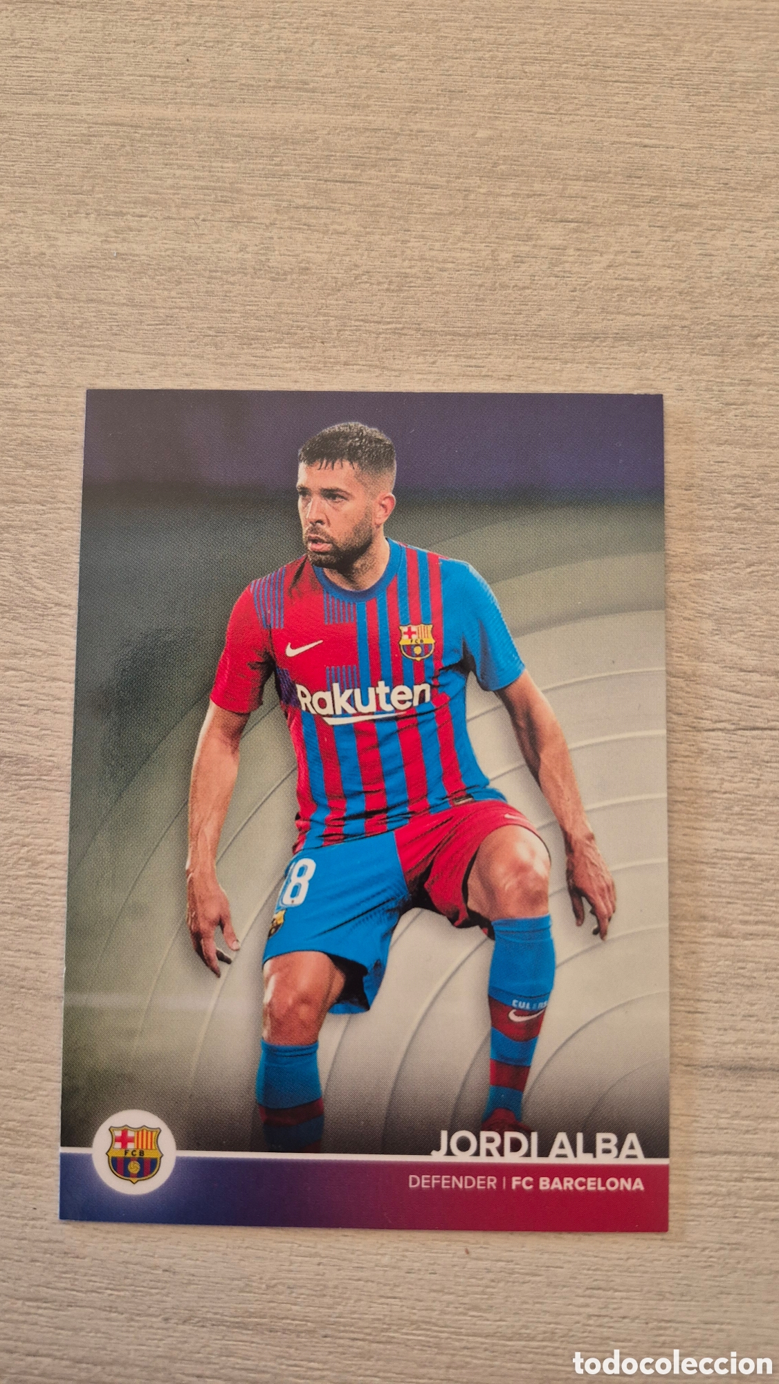 Cromos de F&uacute;tbol: N&deg;6 Jordi Alba Topps FC Barcelona 2021