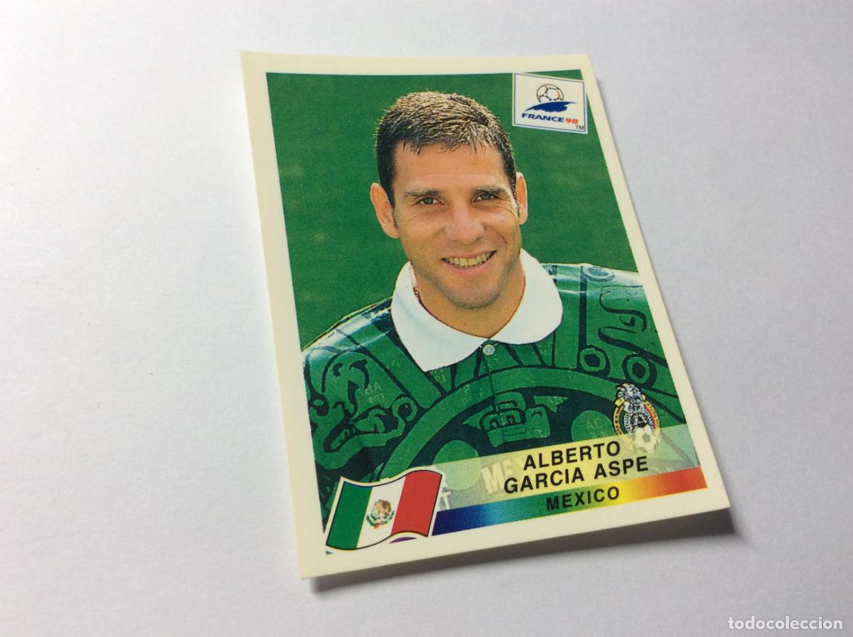 Fu&szlig;ball-Sticker: 362 Alberto Garc&iacute;a Jaspe M&eacute;xico CROMO STICKER Francia 1998 PANINI