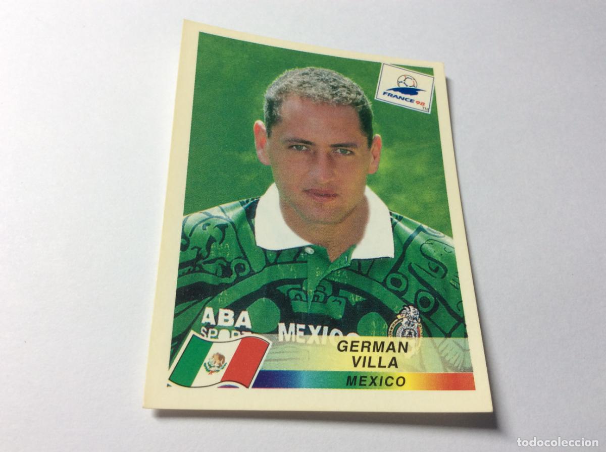 Cartes &agrave; collectionner de Football: 365 Germ&aacute;n Villa M&eacute;xico CROMO STICKER Francia 1998 PANINI