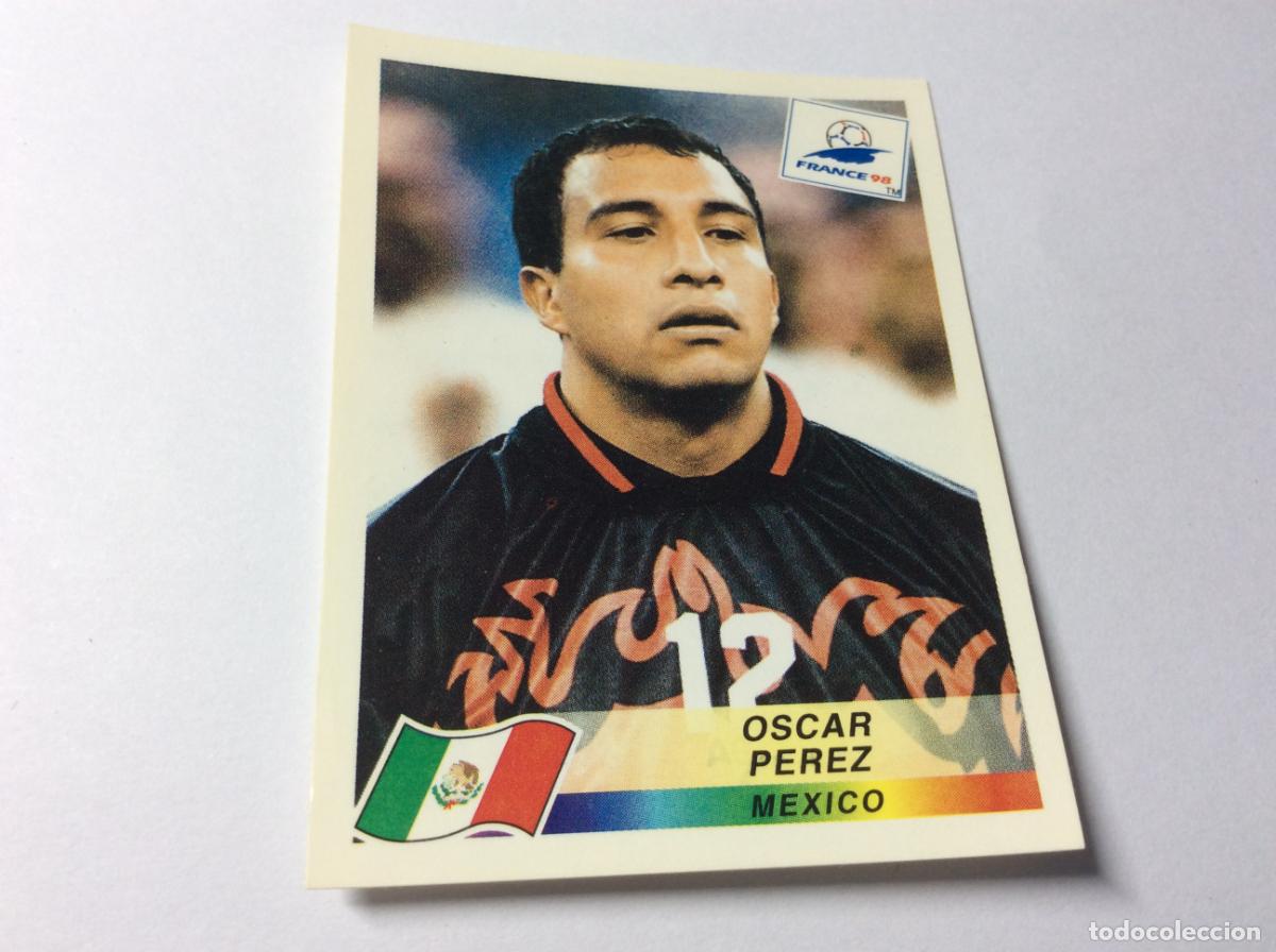 Cartes &agrave; collectionner de Football: 370 Oscar P&eacute;rez M&eacute;xico CROMO STICKER Francia 1998 PANINI