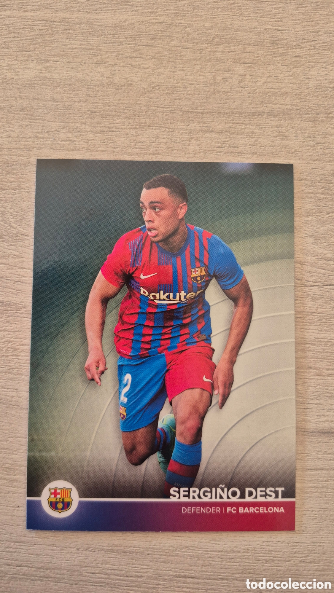 Cartes &agrave; collectionner de Football: N&deg;2 Sergi&ntilde;o Dest Topps FC Barcelona 2021