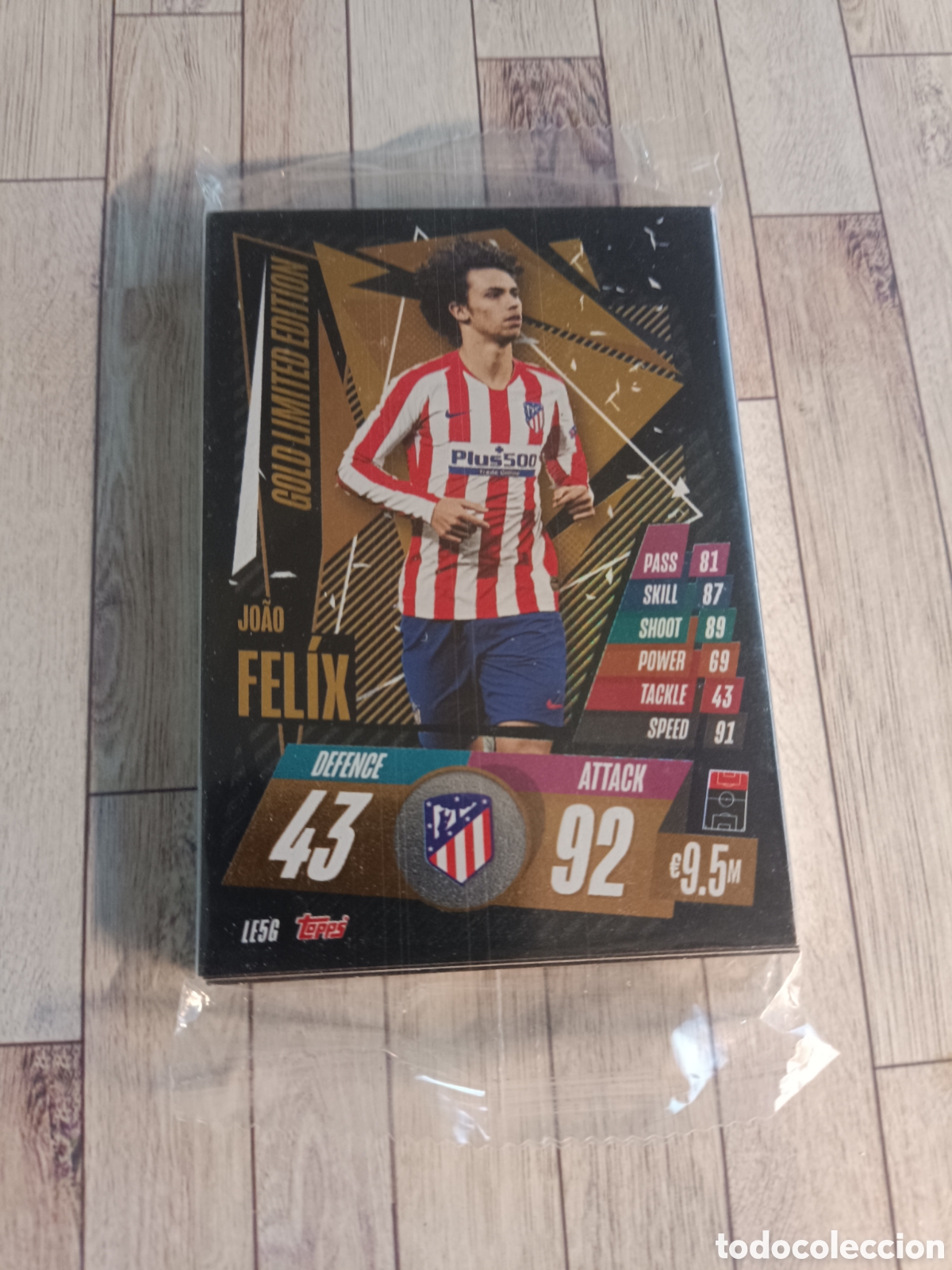 Figurine di Calcio: LOTE CARTAS LE5G JOAO FELIX ATLETICO MADRID GOLD LIMITED EDITION MATCH ATTAX 2020 2021 TOPPS 20 21