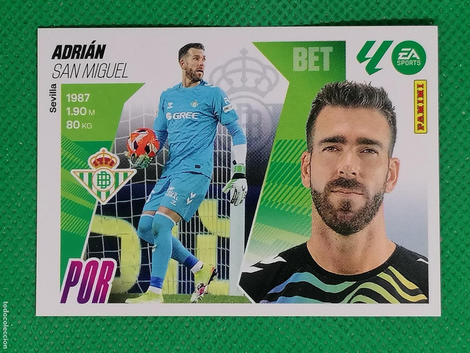 Cromos de F&uacute;tbol: 4 ADRIAN SAN MIGUEL BETIS ⚽ PANINI LIGA ESTE 25 26 2025 2026 ⚽