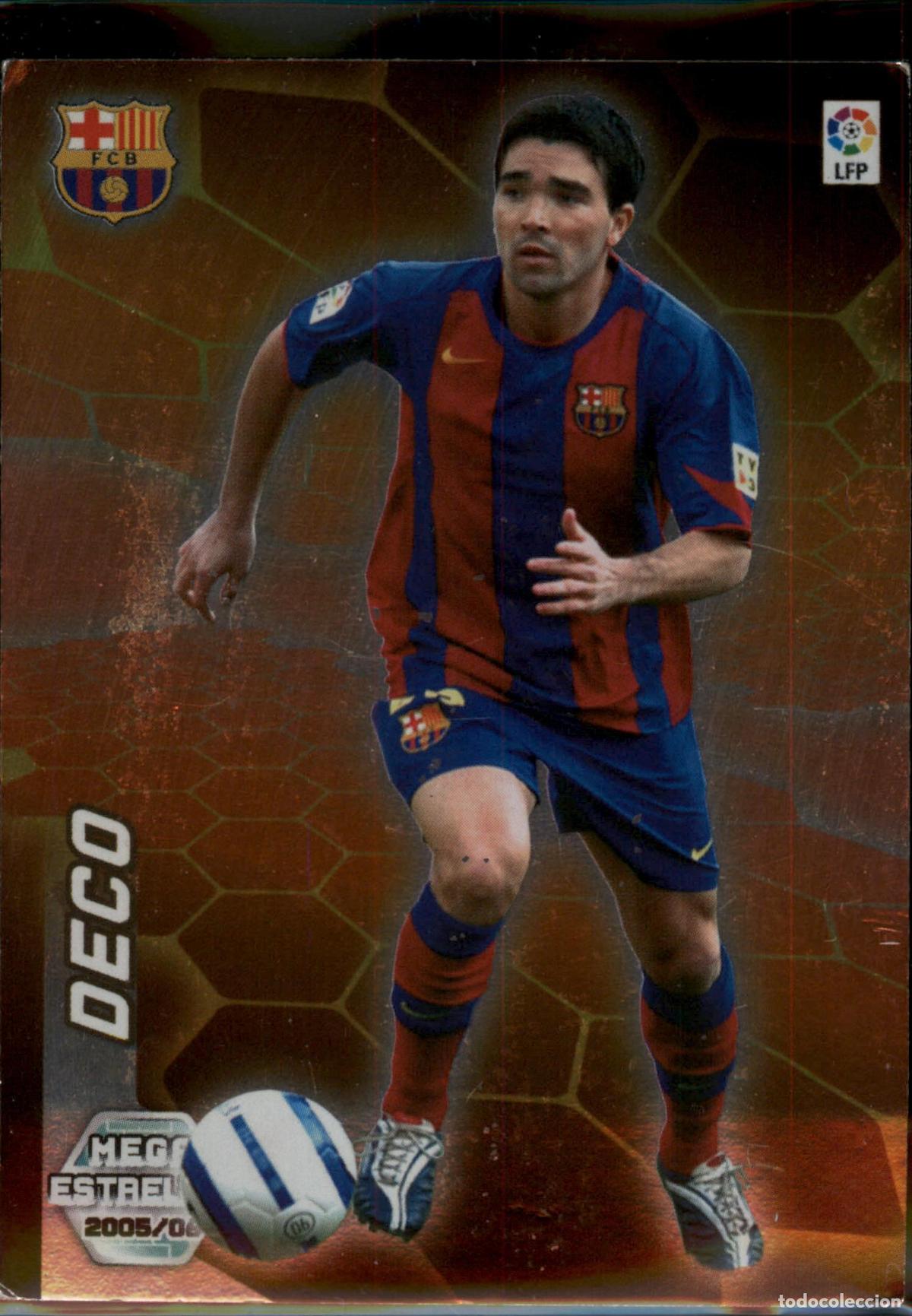 Cromos de F&uacute;tbol: Deco Mega Estrellas N&ordm; 376 Bar&ccedil;a (Barcelona) Megacracks Liga BBVA 2006 2007 Panini 06 07