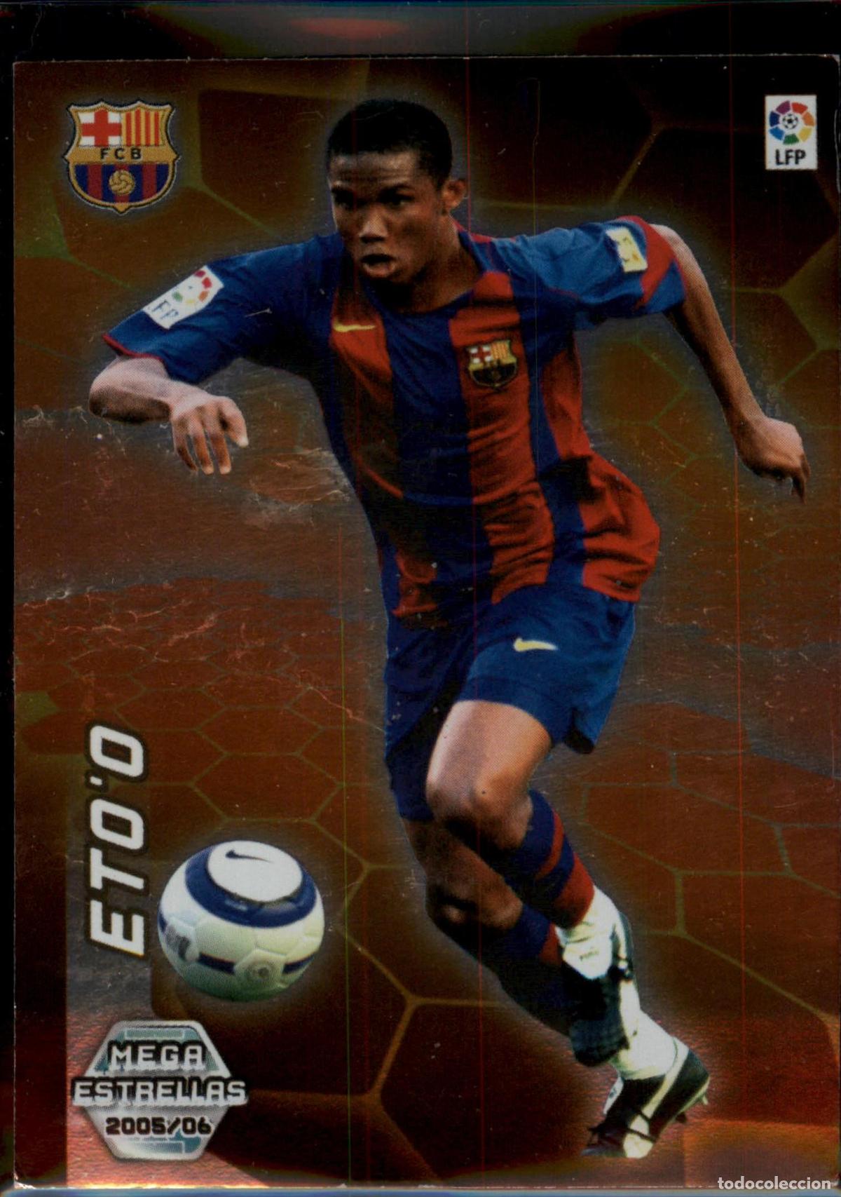 Cromos de F&uacute;tbol: Eto'o Mega Estrellas N&ordm; 390 Bar&ccedil;a (Barcelona) Megacracks Liga BBVA 2006 2007 Panini 06 07