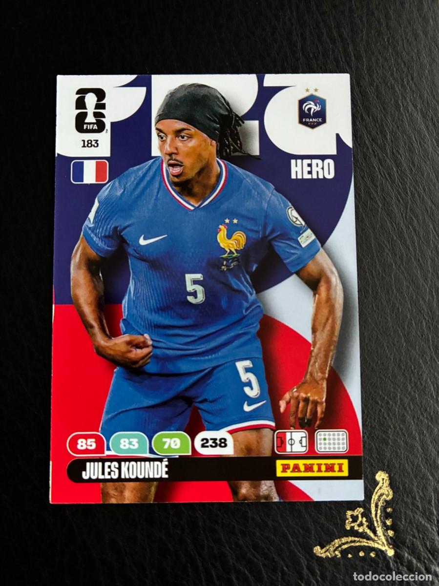 Cromos de F&uacute;tbol: 183 JULES KOUNDE FRANCIA FIFA WORLD CUP ADRENALYN MUNDIAL 2026 26 PANINI