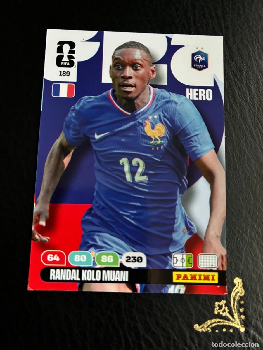 Cromos de F&uacute;tbol: 189 RANDAL KOLO MUANI FRANCIA FIFA WORLD CUP ADRENALYN MUNDIAL 2026 26 PANINI