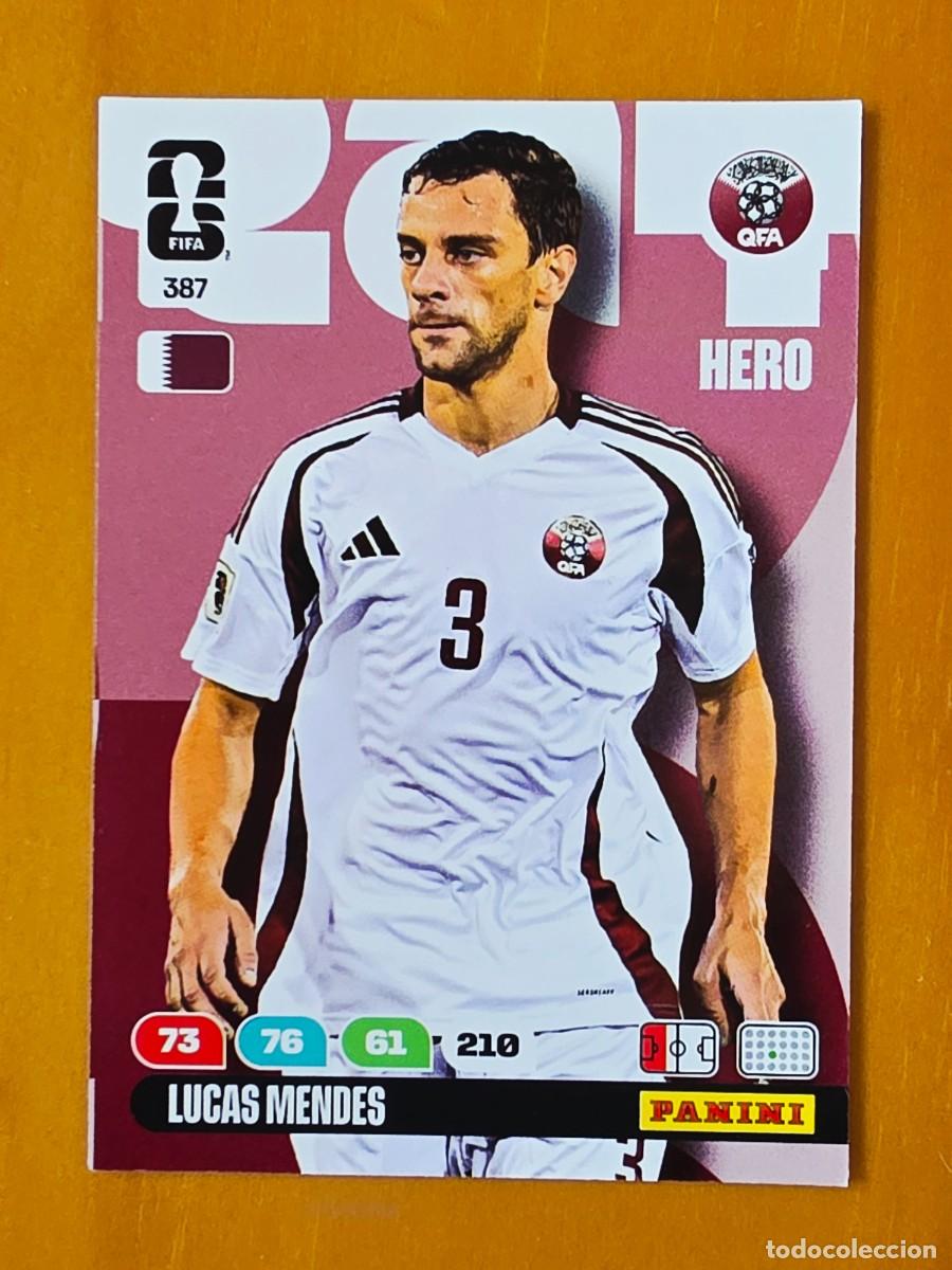 Cromos de F&uacute;tbol: 387 Lucas Mendes, Hero, Catar Qatar, Adrenalyn XL Fifa World Cup 2026 Mundial 26