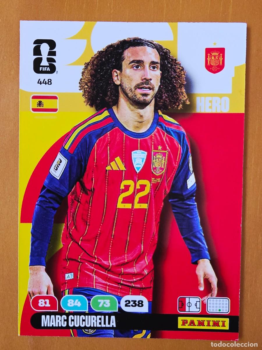 Cromos de F&uacute;tbol: 448 Marc Cucurella, Hero, Espa&ntilde;a, Panini Adrenalyn XL Fifa World Cup 2026 Mundial 26