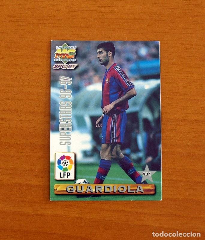 Cromos de F&uacute;tbol: Barcelona - N&ordm; 431 Guardiola-De La Pe&ntilde;a Superstars -Mundicromo Las Fichas Liga 1996-1997-96-97