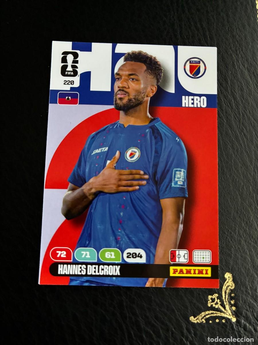 Cromos de F&uacute;tbol: 220 HANNES DELCROIX HAITI FIFA WORLD CUP ADRENALYN MUNDIAL 2026 26 PANINI