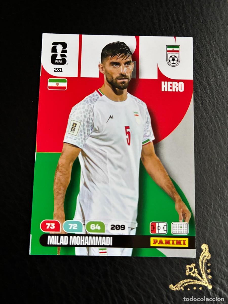 Cartes &agrave; collectionner de Football: 231 MILAD MOHAMMADI IRAN FIFA WORLD CUP ADRENALYN MUNDIAL 2026 26 PANINI