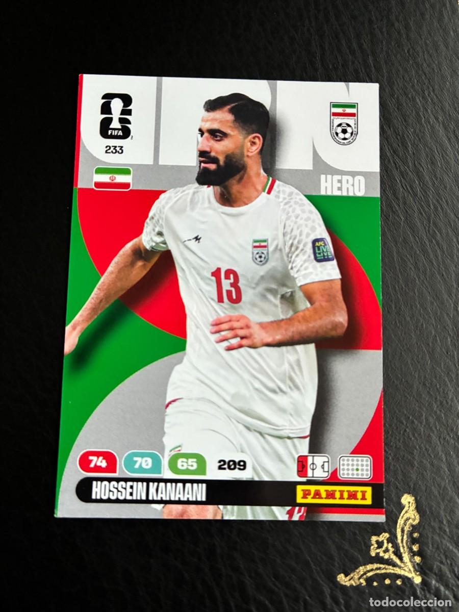 Cartes &agrave; collectionner de Football: 233 HOSSEIN KANAANI IRAN FIFA WORLD CUP ADRENALYN MUNDIAL 2026 26 PANINI