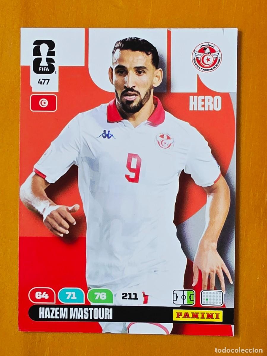 Cartes &agrave; collectionner de Football: 477 Hazem Mastouri, Hero, T&uacute;nez, Panini Adrenalyn XL Fifa World Cup 2026 Mundial 26