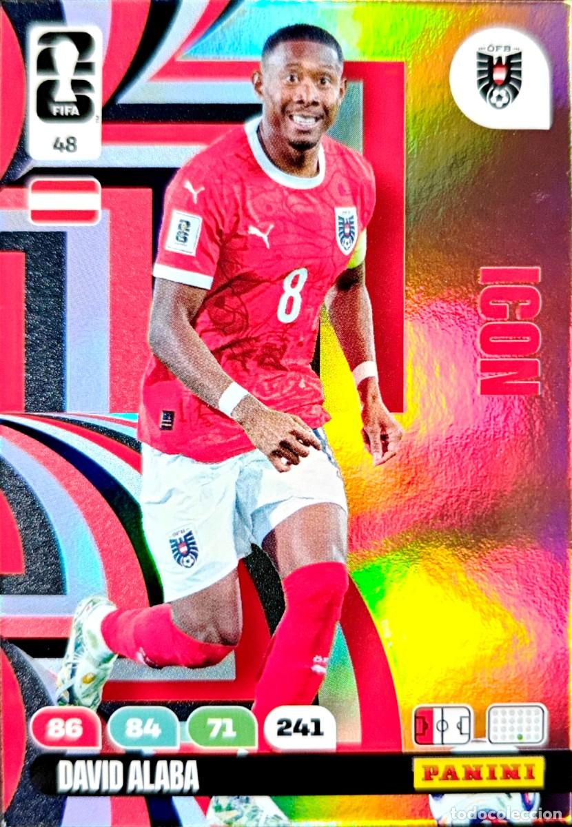 Cartes &agrave; collectionner de Football: 48 David Alaba - Austria - Real Madrid - ICON - PANINI Adrenalyn FIFA World Cup 2026