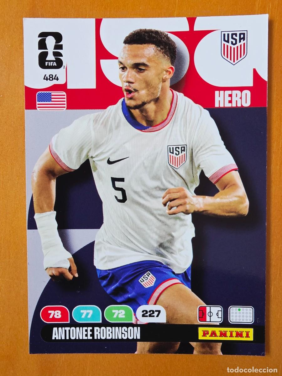 Cartes &agrave; collectionner de Football: 484 Antonee Robinson, Hero, Estados Unidos USA, Panini Adrenalyn XL Fifa World Cup 2026 Mundial 26
