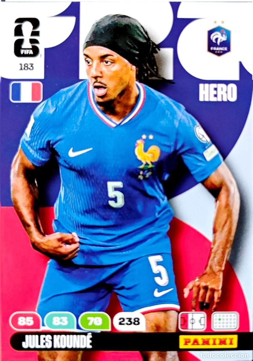 Cartes &agrave; collectionner de Football: 183 Jules Kounde - Francia - FC Barcelona - PANINI Adrenalyn FIFA World Cup 2026
