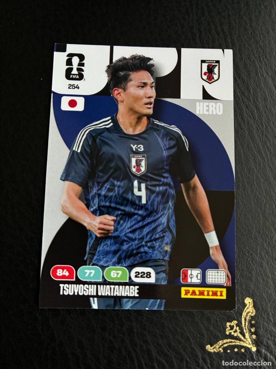 Cartes &agrave; collectionner de Football: 254 TSUYOSHI WATANABE JAPON FIFA WORLD CUP ADRENALYN MUNDIAL 2026 26 PANINI