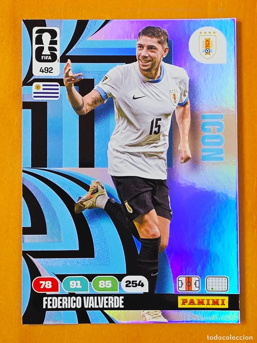 Cromos de F&uacute;tbol: 492 Federico Fede Valverde, Icon, Uruguay, Panini Adrenalyn XL Fifa World Cup 2026 Mundial 26