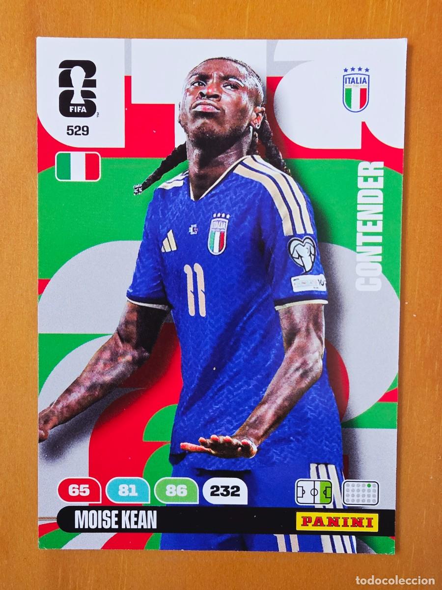 Cromos de F&uacute;tbol: 529 Moise Kean, Contender, Italia, Panini Adrenalyn XL Fifa World Cup 2026 Mundial 26