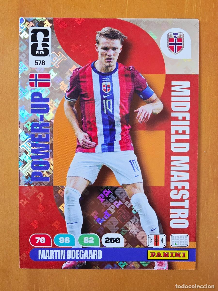 Cromos de F&uacute;tbol: 578 Martin Odegaard, Noruega, Power-Up Midfield Maestro, Adrenalyn XL Fifa World Cup 2026 Mundial 26