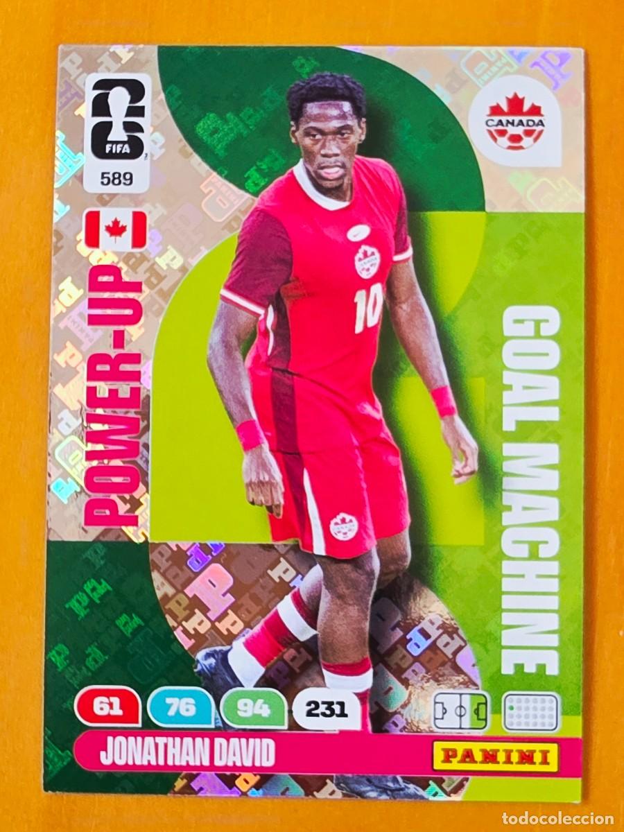 Cromos de F&uacute;tbol: 589 Jonathan David, Canad&aacute;, Power-Up Goal Machine Panini Adrenalyn XL Fifa World Cup 2026 Mundial 26