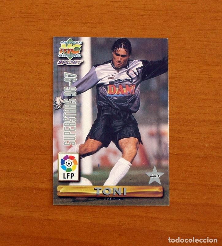Cromos de F&uacute;tbol: R.C.D. Espa&ntilde;ol-Espanyol -N&ordm; 443 Toni-Higuera Superstars -Mundicromo Las Fichas Liga 1996-1997-96-97
