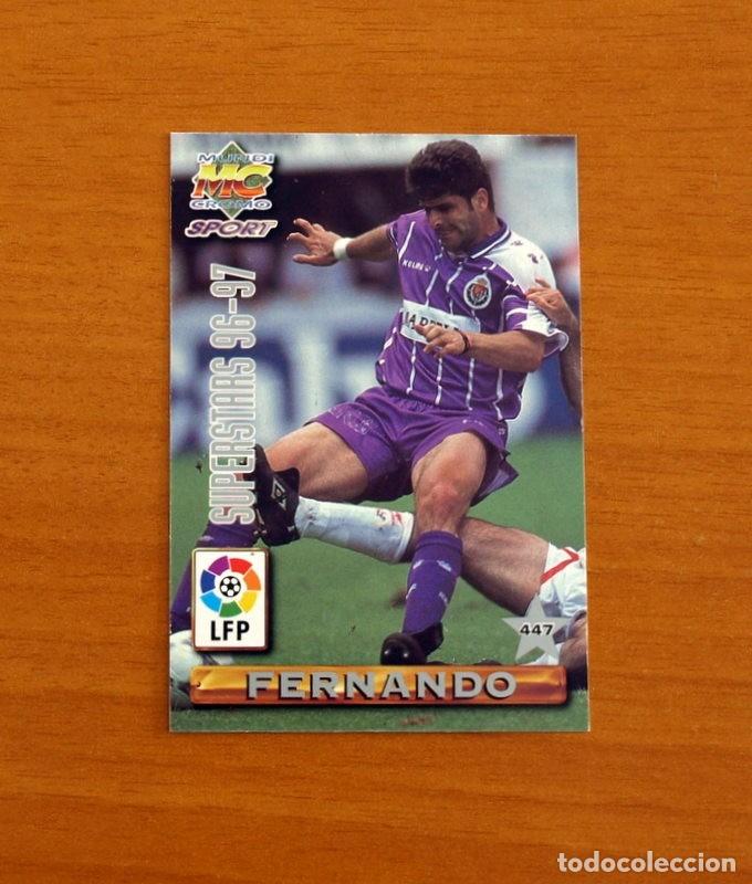 Cromos de Futebol: Real Valladolid-Racing -447 Fernando-Faizulin Superstars -Mundicromo Las Fichas Liga 1996-1997-96-97