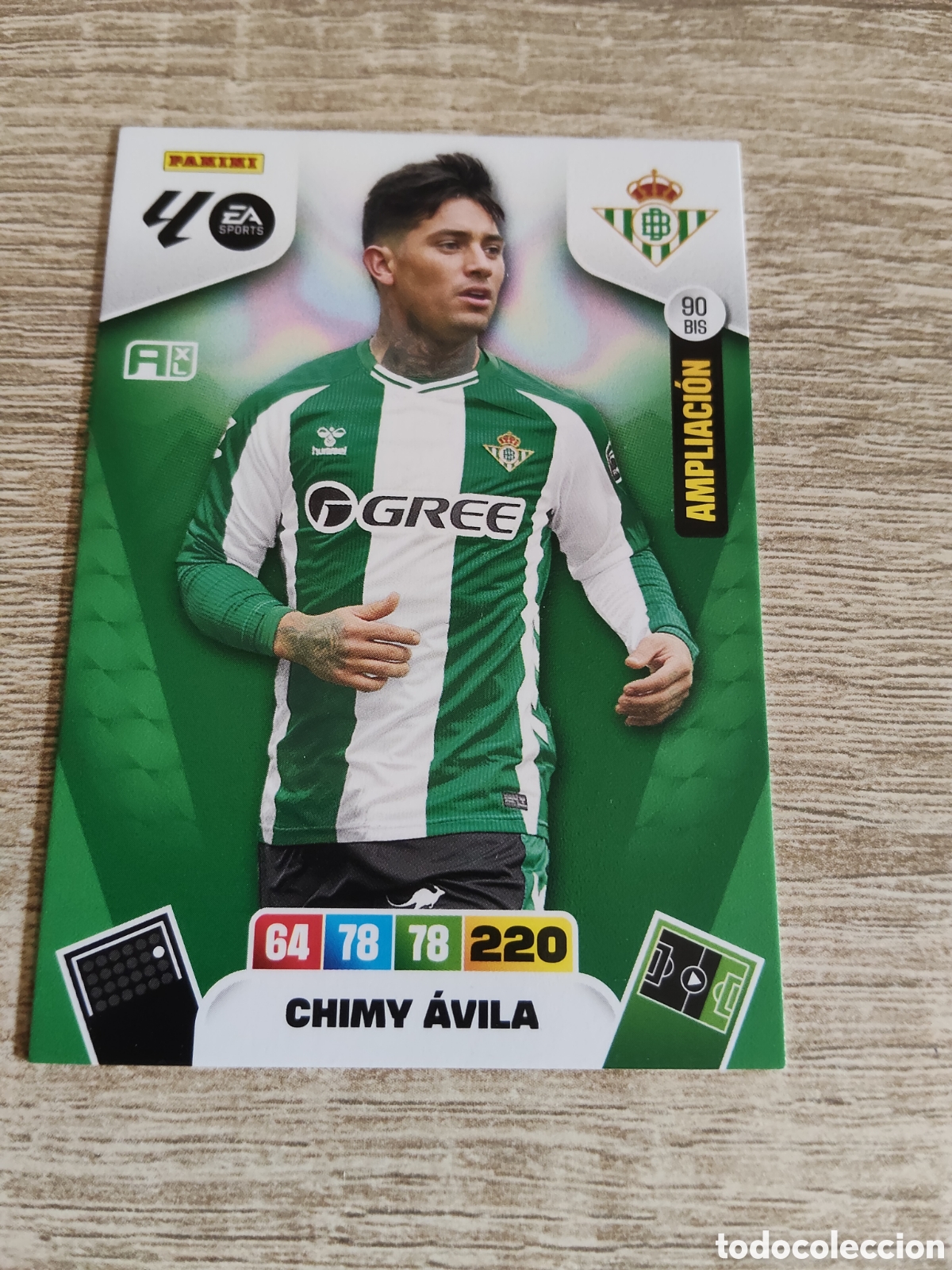 Cromos de F&uacute;tbol: Panini Adrenalyn 2025 2026 25 26 90 bis Chimy &Aacute;vila Real Betis