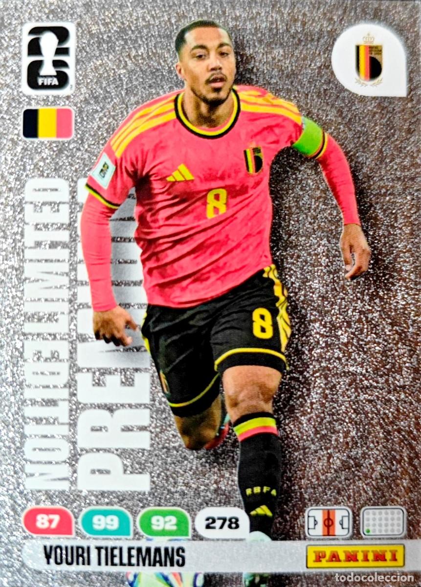 Cromos de F&uacute;tbol: Youri Tielemans - Belgica - LIMITED EDITION PREMIUM - PANINI Adrenalyn FIFA World Cup 2026