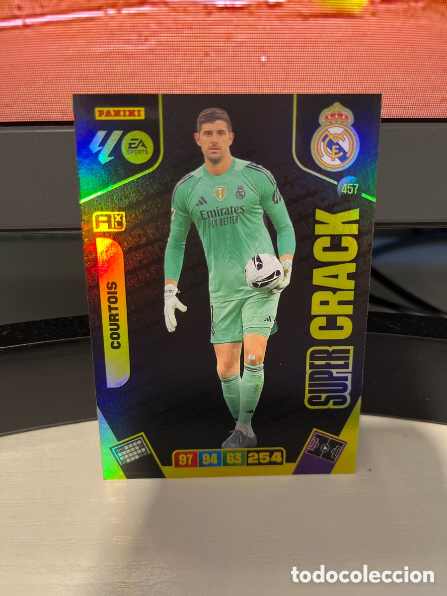 Cromos de F&uacute;tbol: Courtois s&uacute;per crack Real Madrid adrenalyn XL 2025/26