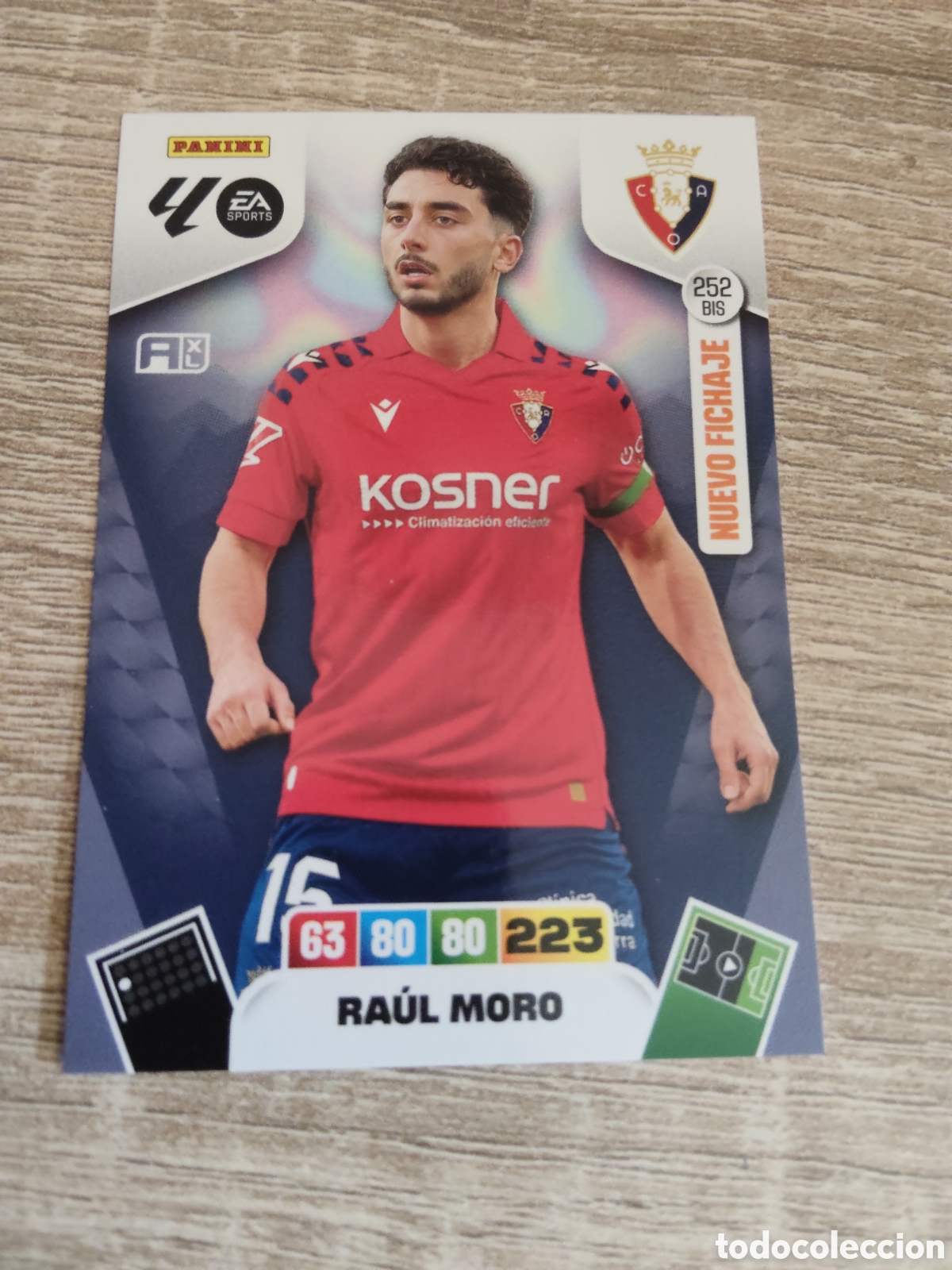 Cromos de F&uacute;tbol: Panini Adrenalyn 2025 2026 25 26 252 bis Ra&uacute;l Moro Osasuna