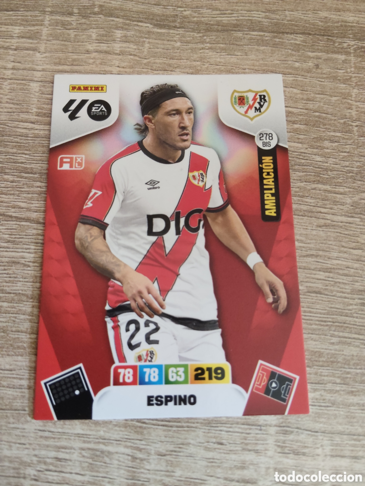 Cromos de F&uacute;tbol: Panini Adrenalyn 2025 2026 25 26 278 Espino Rayo Vallecano