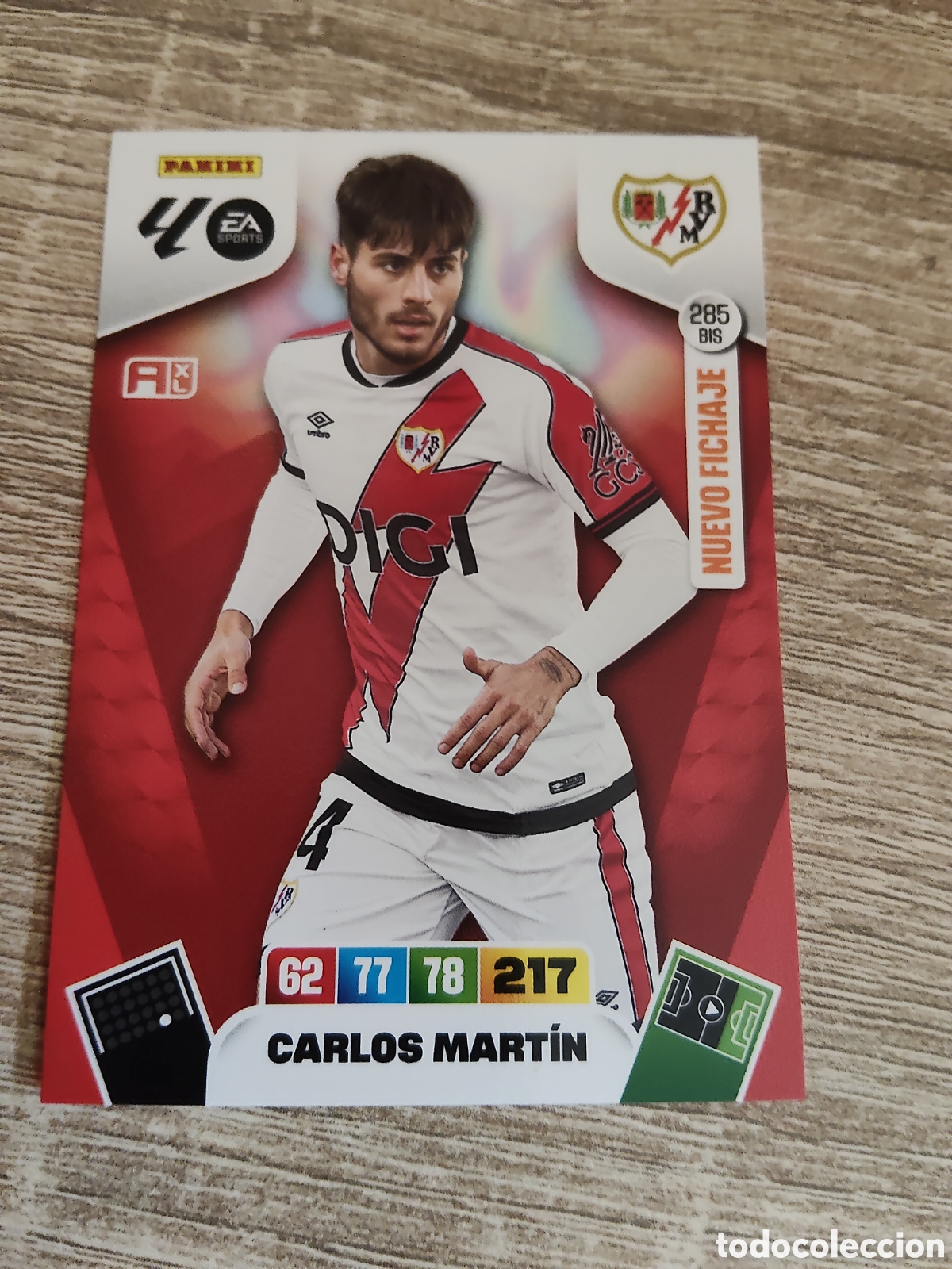 Cartes &agrave; collectionner de Football: Panini Adrenalyn 2025 2026 25 26 285 Carlos Mart&iacute;n Rayo Vallecano