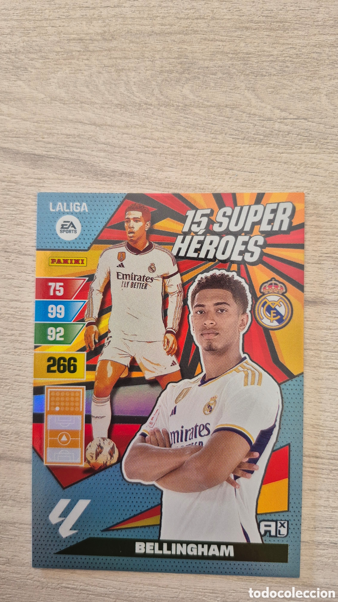 Cromos de F&uacute;tbol: 15 SuperHeroes Bellingham Adrenalyn 23/24