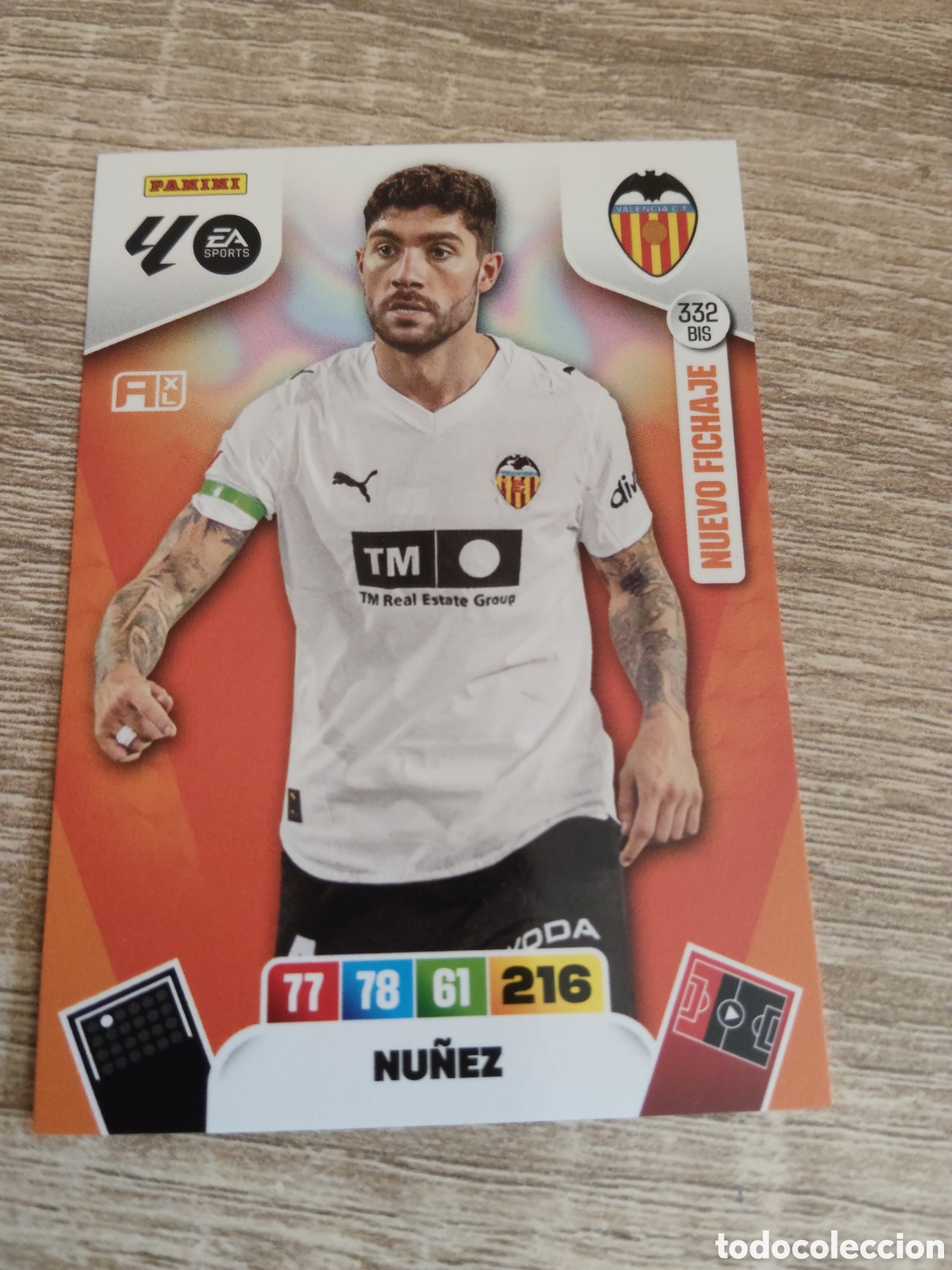 Cromos de F&uacute;tbol: Panini Adrenalyn 2025 2026 25 26 332 bis N&uacute;&ntilde;ez Valencia