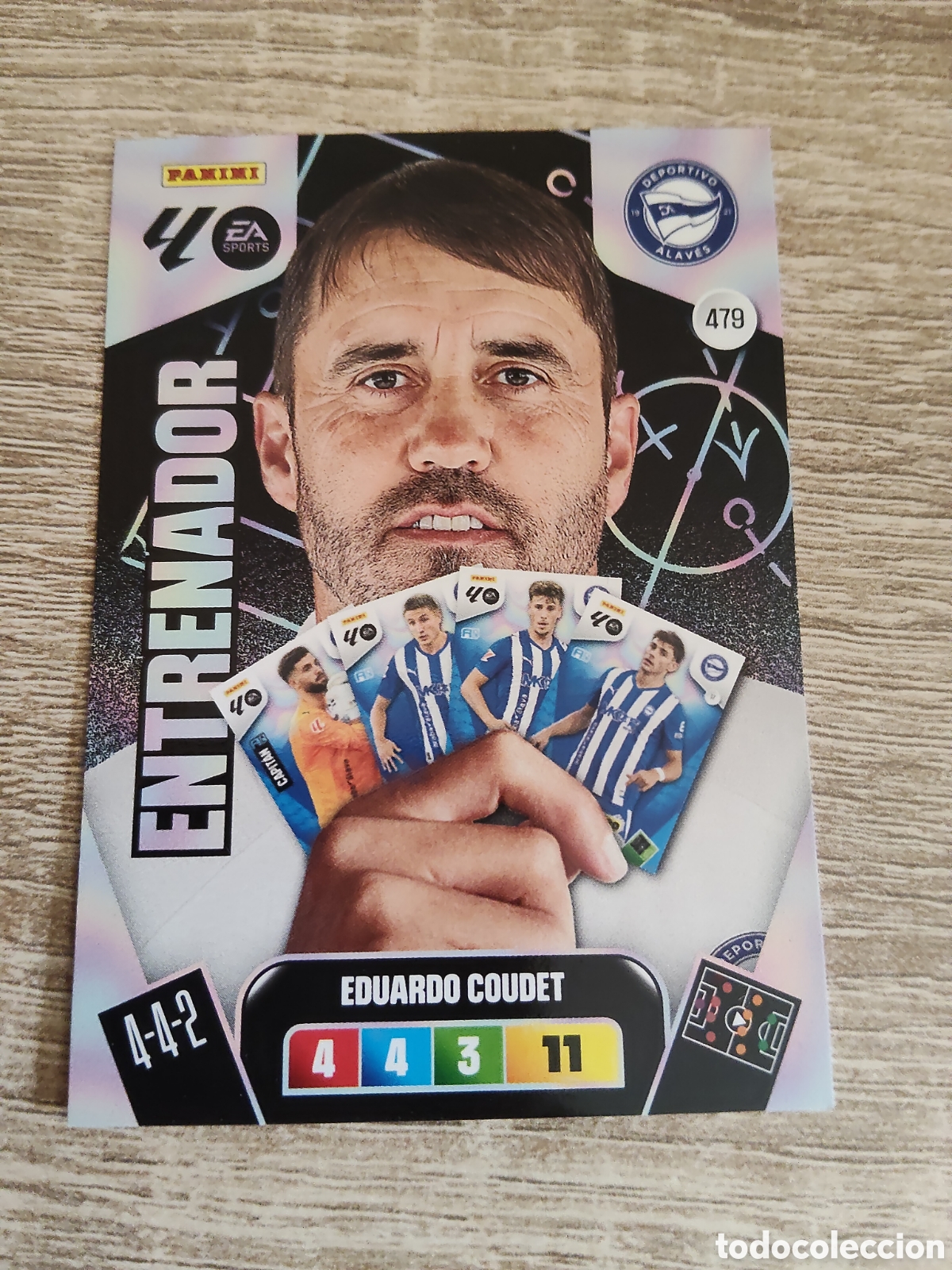 Cromos de F&uacute;tbol: Panini Adrenalyn 2025 2026 25 26 479 Eduardo Coudet Alav&eacute;s