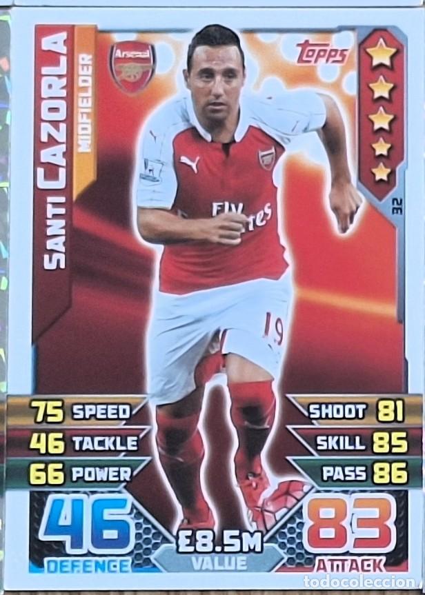 Cromos de F&uacute;tbol: Santi Cazorla Arsenal Topps Match Attax Soccer