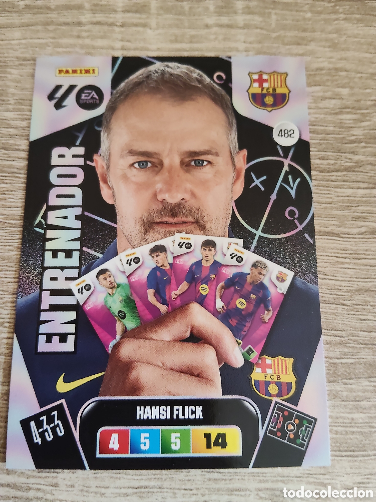 Cromos de F&uacute;tbol: Panini Adrenalyn 2025 2026 25 26 482 Hansi Flick Barcelona