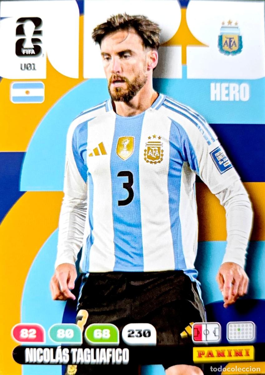 Cromos de F&uacute;tbol: U01 Nicolas Tagliafico - Argentina - UPGRADE - PANINI Adrenalyn FIFA World Cup 2026