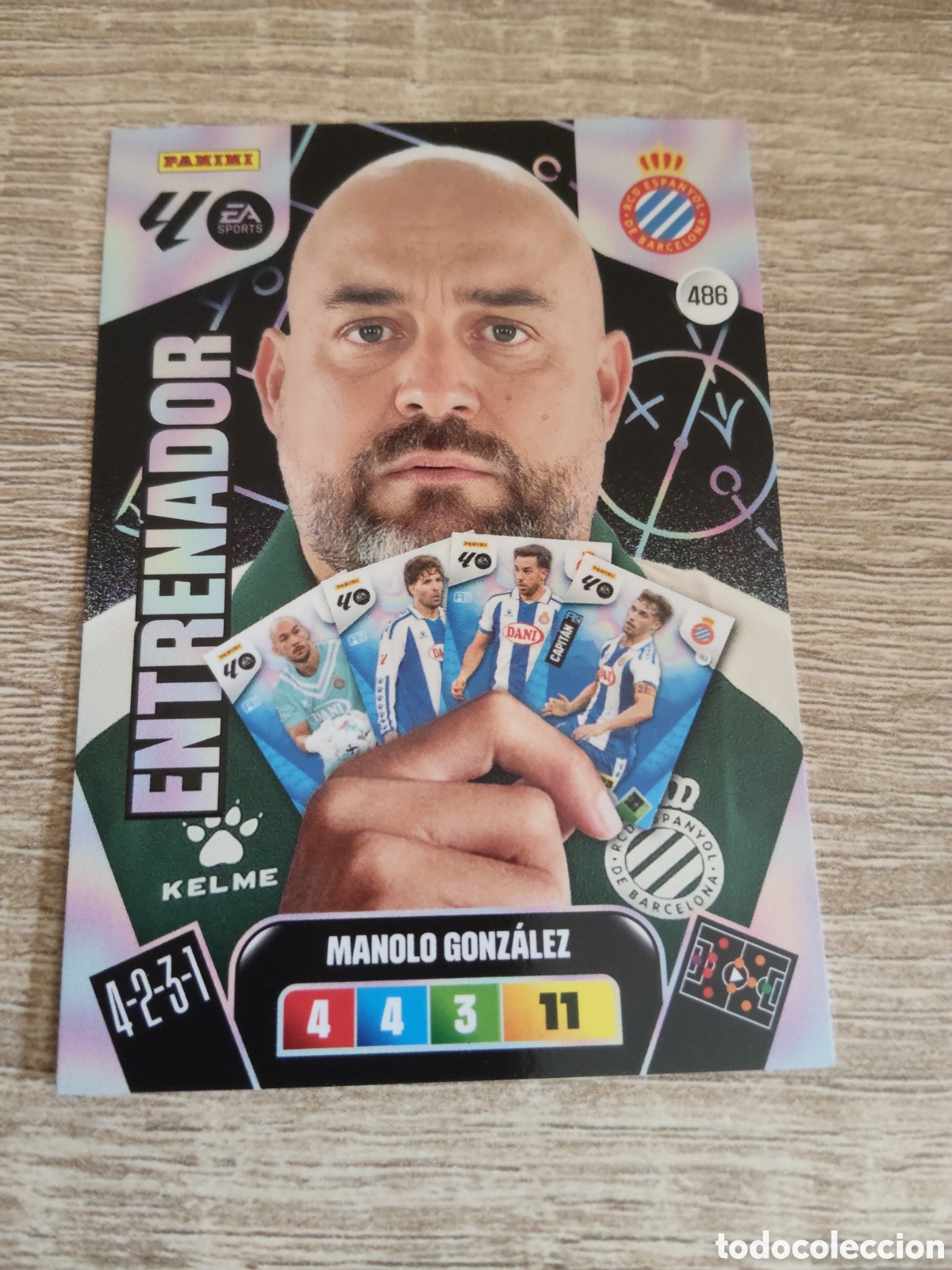 Cromos de F&uacute;tbol: Panini Adrenalyn 2025 2026 25 26 486 Manolo Gonz&aacute;lez Espanyol