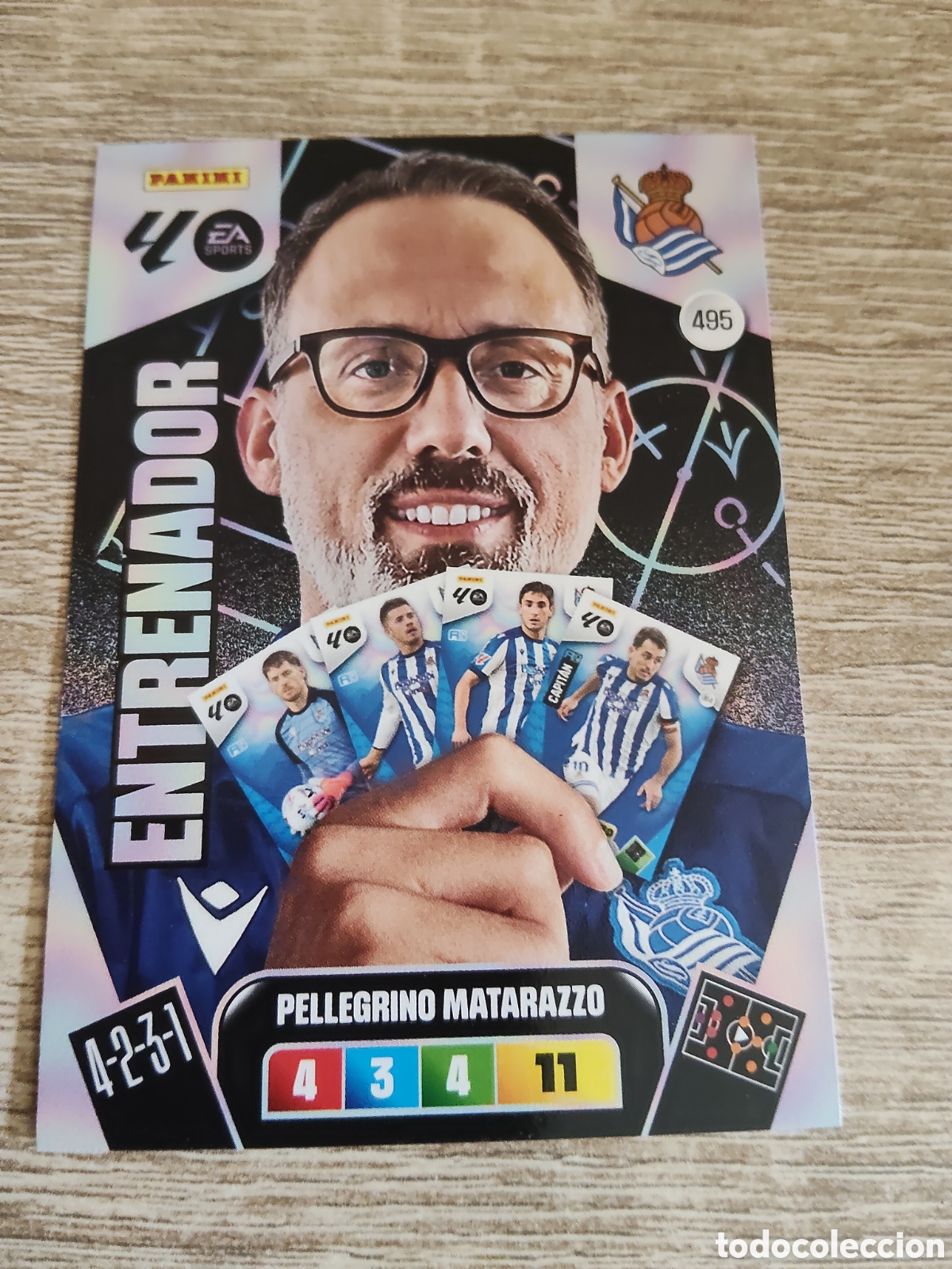 Cromos de F&uacute;tbol: Panini Adrenalyn 2025 2026 25 26 495 Pellegrino Matarazzo Real Sociedad