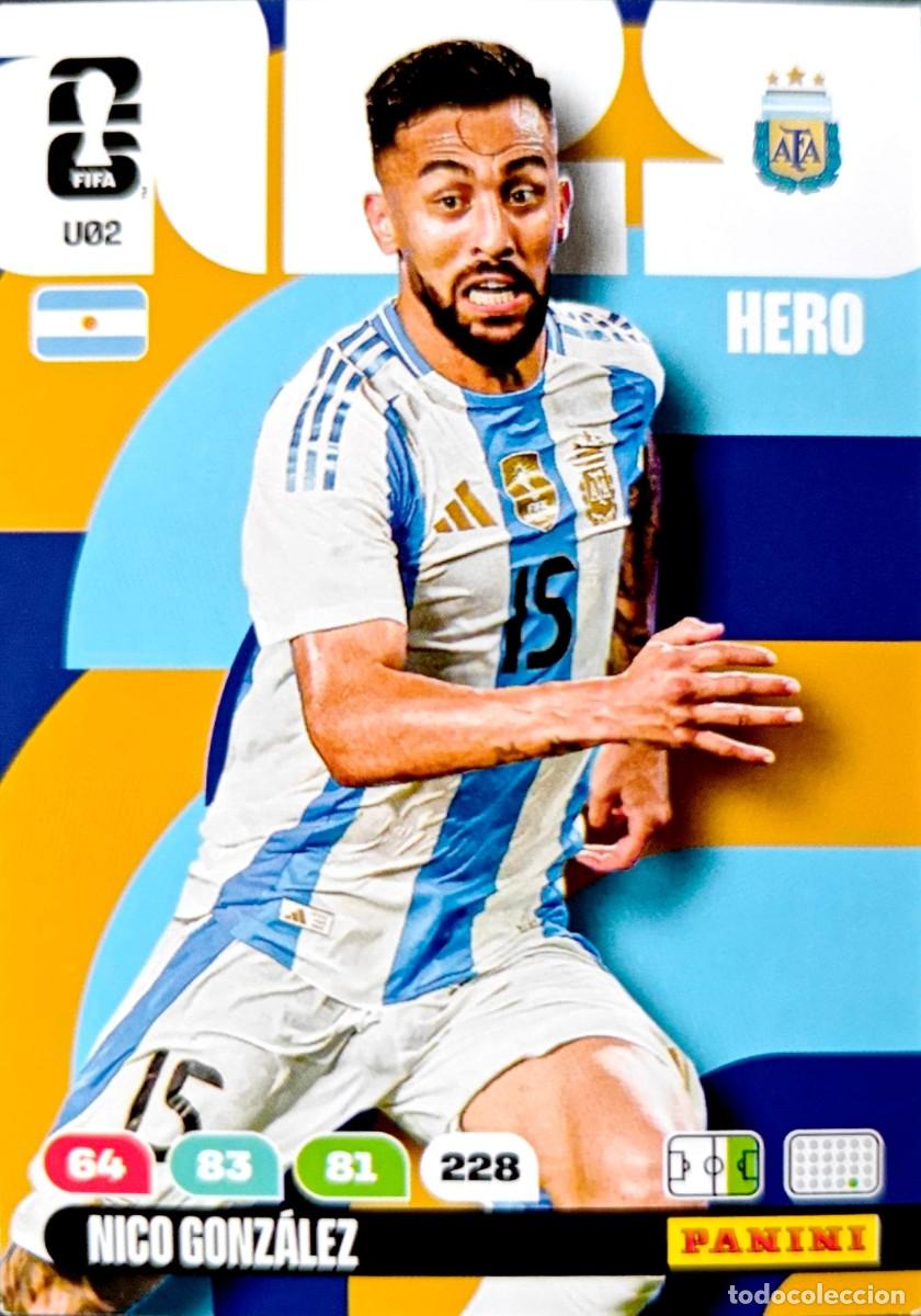 Cromos de F&uacute;tbol: U02 Nico Gonzalez - Atletico Madrid - Argentina - UPGRADE - PANINI Adrenalyn FIFA World Cup 2026