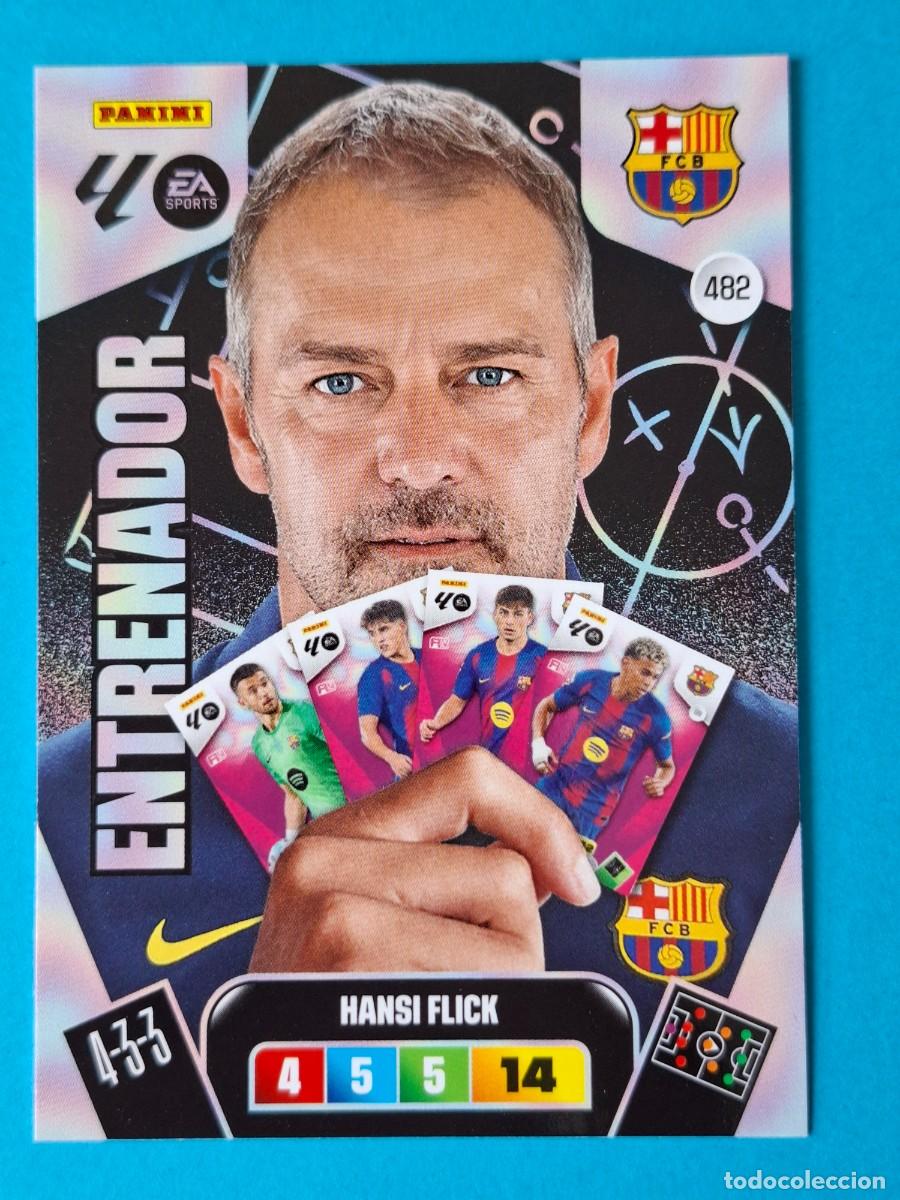 Cromos de F&uacute;tbol: Entrenador #482 HANSI FLICK (FC Barcelona) - Adrenalyn XL LaLiga 2025-26