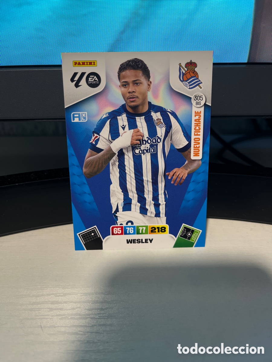 Cromos de F&uacute;tbol: Wesley real sociedad nuevo fichaje adrenalyn XL 2025/26