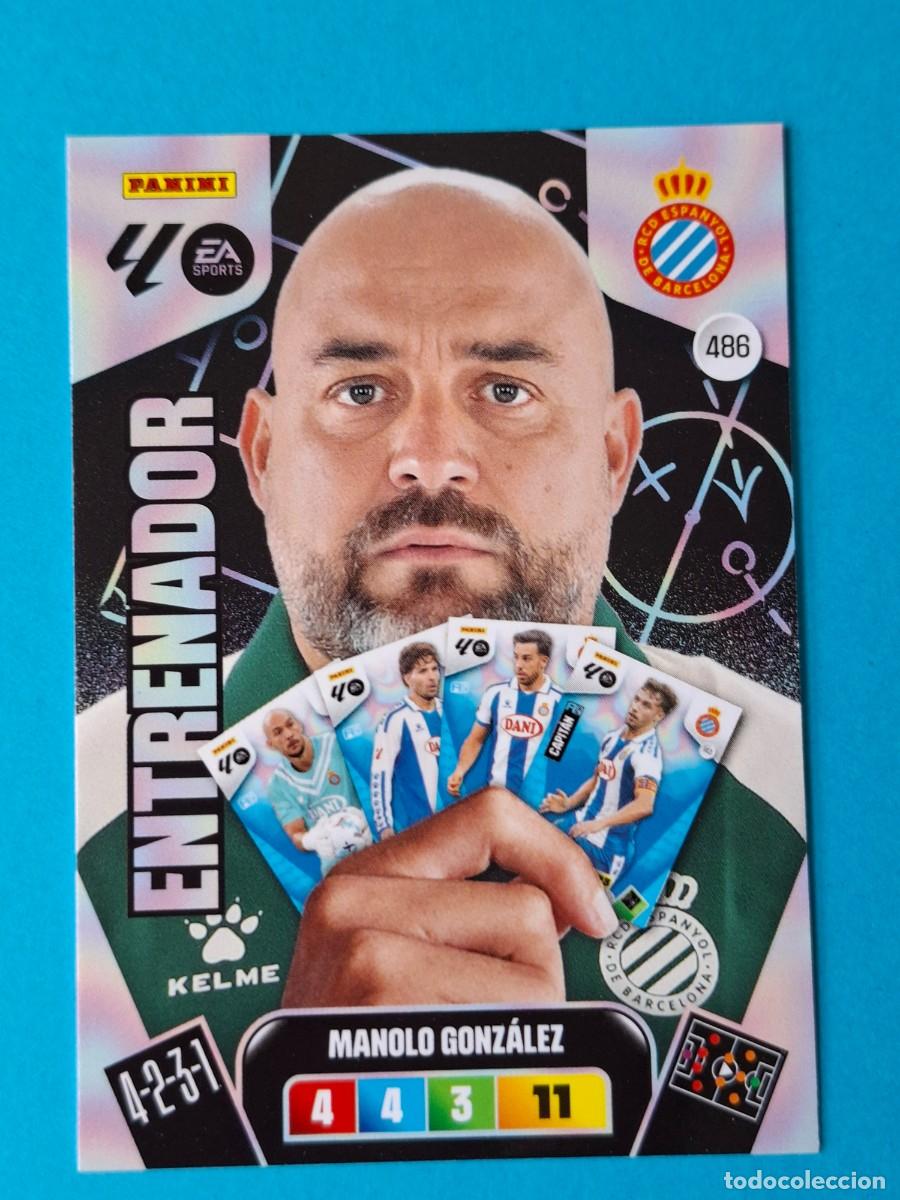 Cromos de F&uacute;tbol: Entrenador #486 MANOLO GONZ&Aacute;LEZ (Espanyol) - Adrenalyn XL LaLiga 2025-26