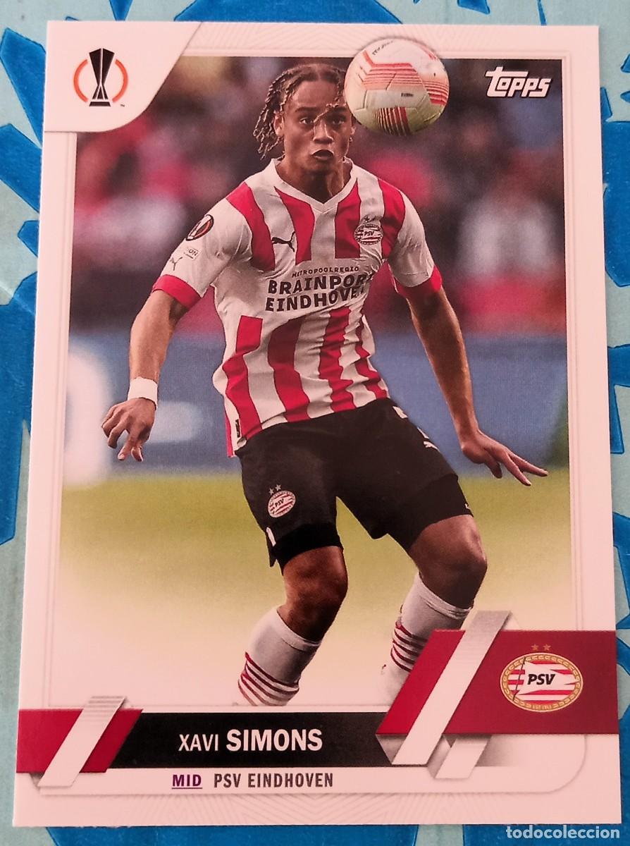 Cromos de F&uacute;tbol: Xavi Simons PSV Eindhoven Topps Champions League Soccer