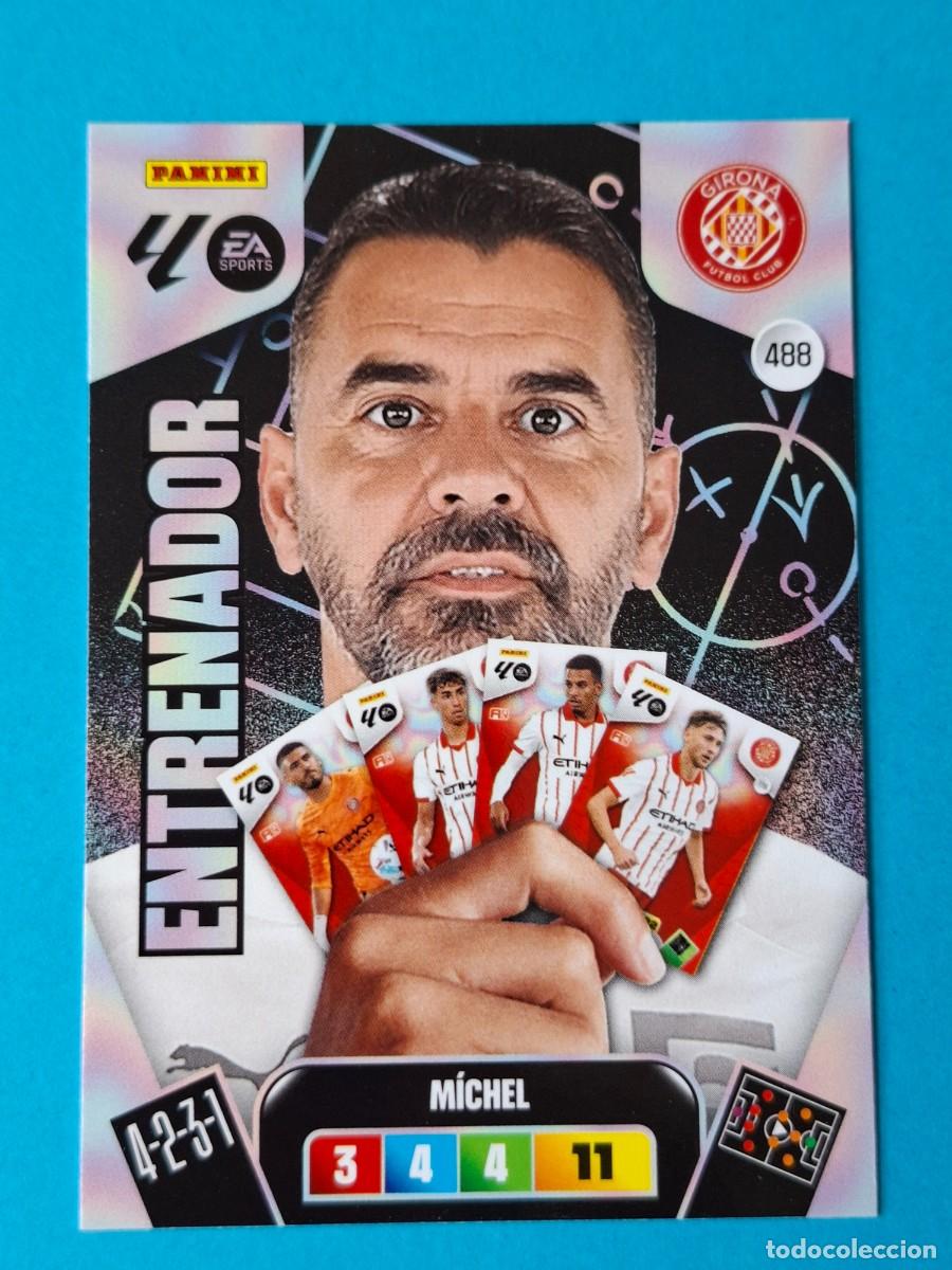 Cromos de F&uacute;tbol: Entrenador #488 MICHEL (Girona) - Adrenalyn XL LaLiga 2025-26