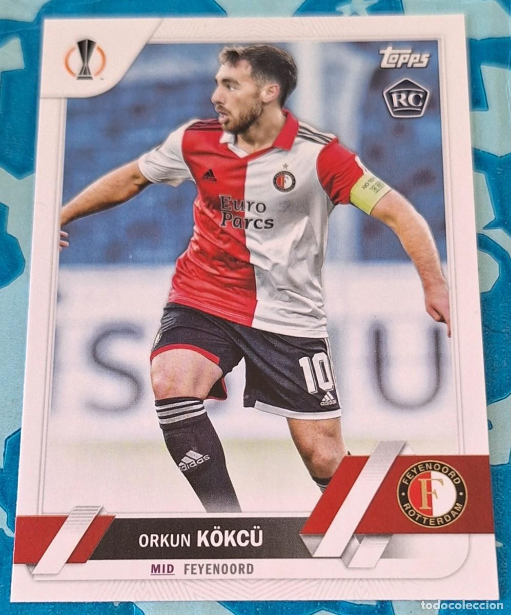 Cromos de F&uacute;tbol: Orkun Kokcu Feyenoord Topps Champions League Soccer