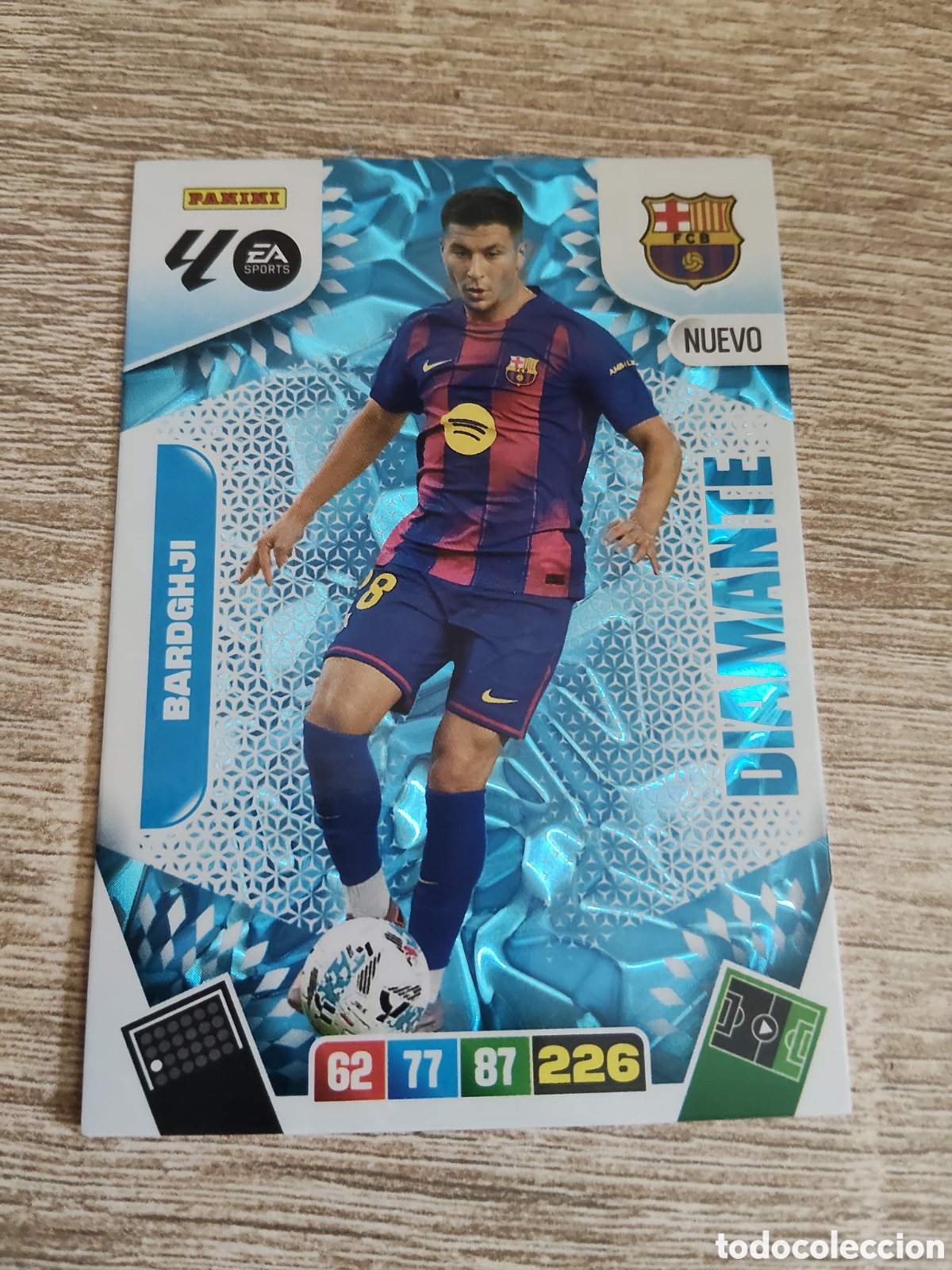 Cromos de F&uacute;tbol: Panini Adrenalyn 2025 2026 25 26 Bardghji Barcelona nuevo diamante